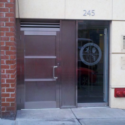 245 East 84th Street - Stainless Steel Aluminum Door