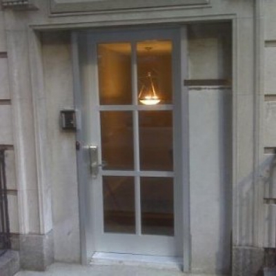 103 West 55th St, NY, NY - Aluminum door divided into Six lights Office Entrance
