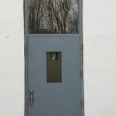 Steel Door with Transom