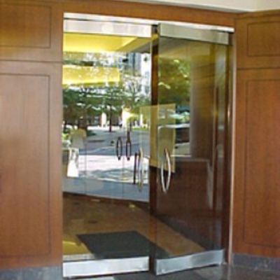 Pair of 1/2" Clear Glass Doors