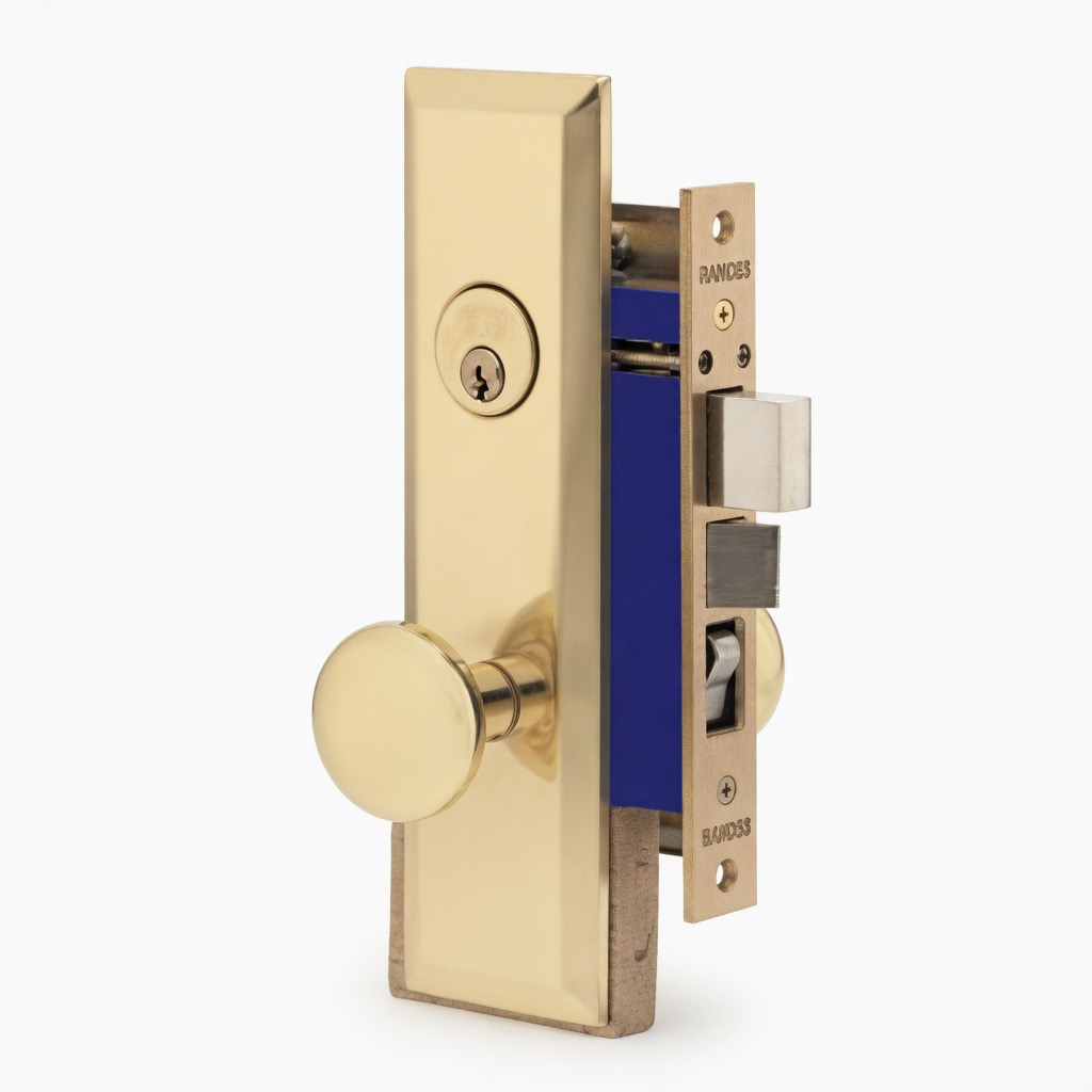 Enhanced Brass Mortise Lock / Deadbolt Assembly
